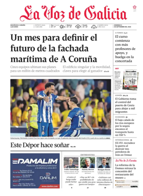 Cover of La Voz de Galicia (A Coruna)