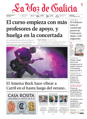 Cover of La Voz de Galicia (Arousa)
