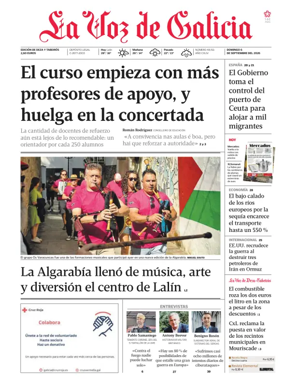 Cover of La Voz de Galicia (Deza)