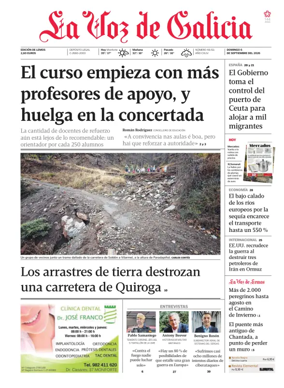 Cover of La Voz de Galicia (Monforte)