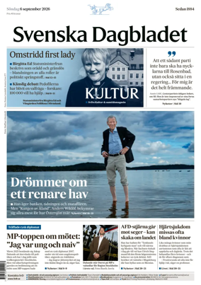 Cover of Svenska Dagbladet