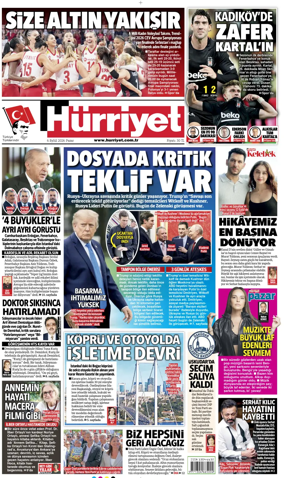 Cover of Hurriyet