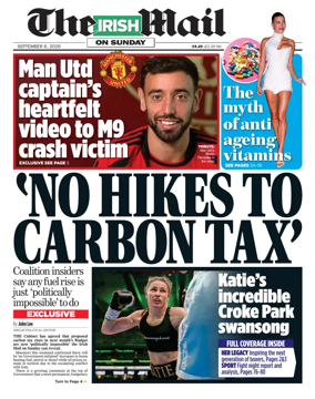 Cover of The Irish Mail on Sunday