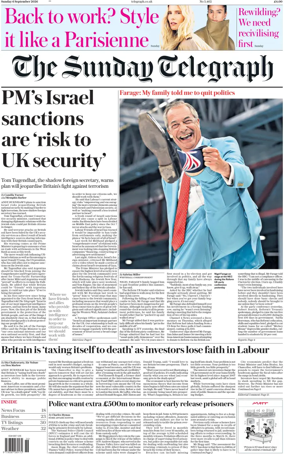 Cover of The Sunday Telegraph