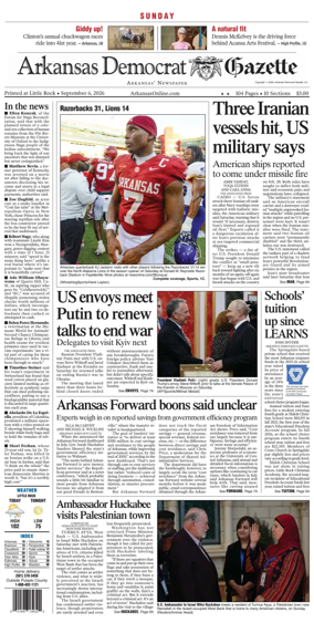 Cover of Arkansas Democrat-Gazette