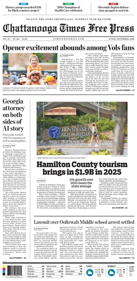 Cover of Chattanooga Times Free Press