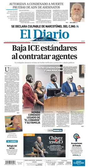 Cover of El Diario de El Paso