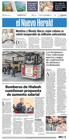 Cover of El Nuevo Herald (Sunday)