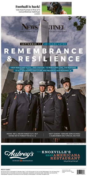 Cover of Knoxville News Sentinel