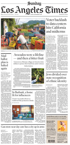 Cover of Los Angeles Times (Sunday)