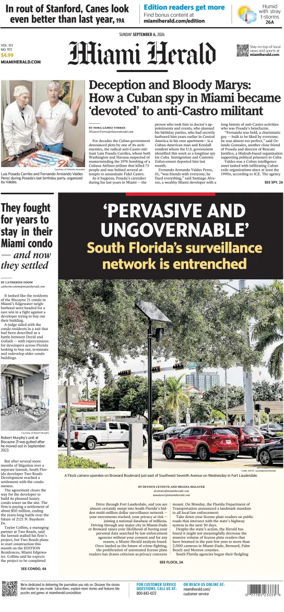 Cover of Miami Herald (Sunday)