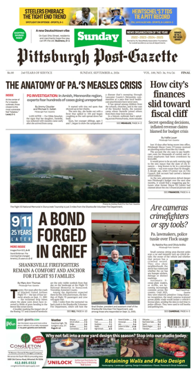 Cover of Pittsburgh Post-Gazette