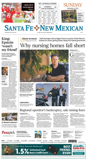 Cover of Santa Fe New Mexican