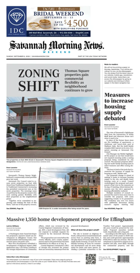 Cover of Savannah Morning News