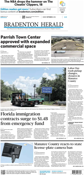 Cover of The Bradenton Herald (Sunday)