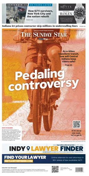 Cover of The Indianapolis Star