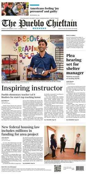 Cover of The Pueblo Chieftain