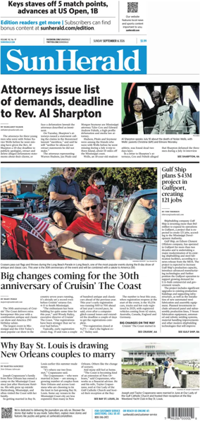 Cover of The Sun Herald (Sunday)