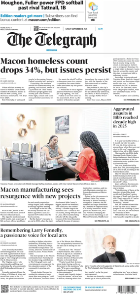 Cover of The Telegraph (Macon) (Sunday)