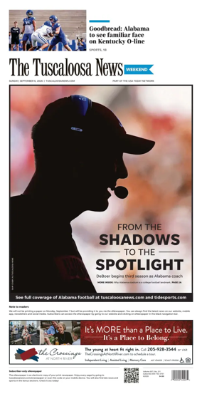 Cover of The Tuscaloosa News