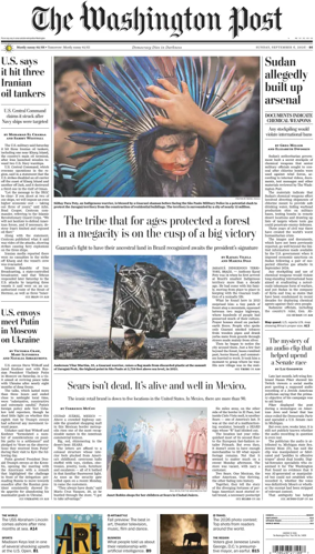 Cover of The Washington Post Sunday