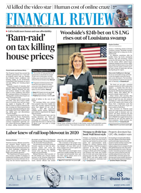 Cover of The Australian Financial Review