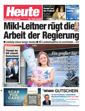 Cover of Heute - Niederosterreich Ausgabe