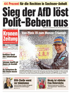 Cover of Kronen Zeitung