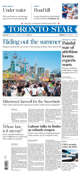 Cover of Toronto Star