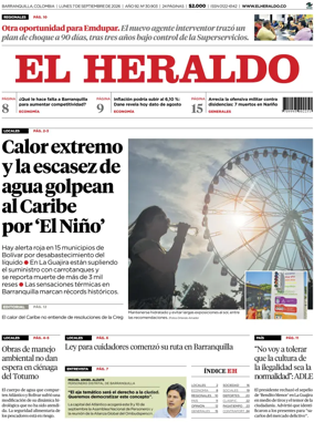 Cover of El Heraldo (Colombia)