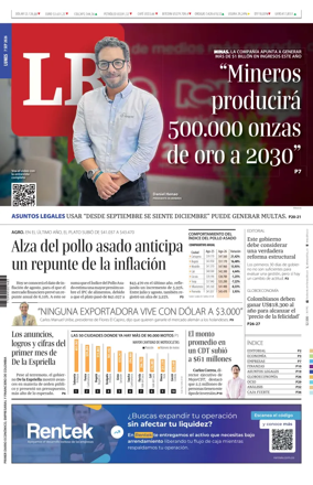 Cover of La Republica (Colombia)