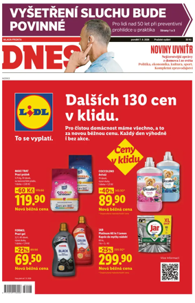 Cover of MF DNES