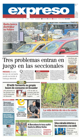 Cover of Diario Expreso