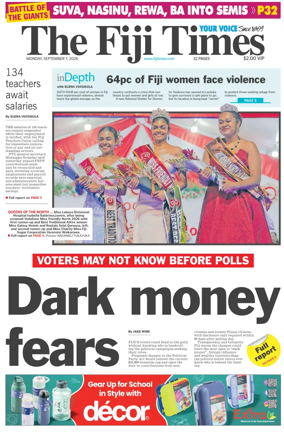 Cover of The Fiji Times
