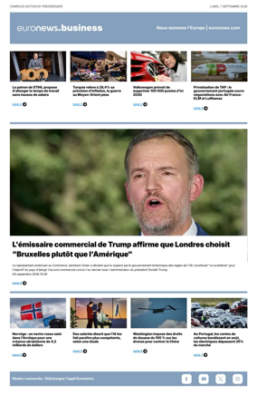 Cover of Euronews Business (French)