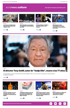 Cover of Euronews Culture and Sport (Spanish) Compiled Edition