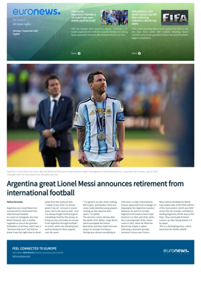 Cover of Euronews World Cup