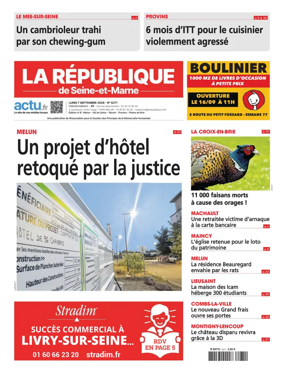 Cover of La Republique de Seine-et-Marne (Edition A-B)
