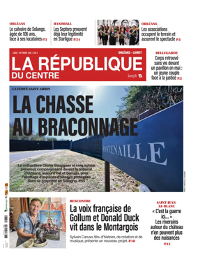 Cover of La Republique du Centre (Orleans - Loiret))
