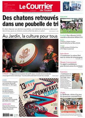 Cover of Le Courrier de l’Ouest (Cholet)