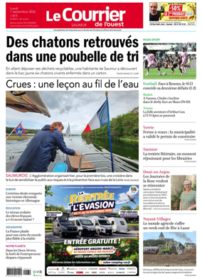 Cover of Le Courrier de l’Ouest (Saumur)