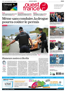 Cover of Ouest France (Dinan)