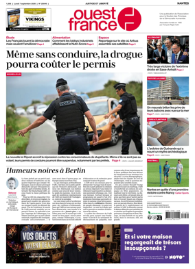 Cover of Ouest France (Nantes)