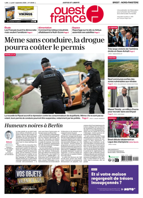 Cover of Ouest France (Nord-Finistere)