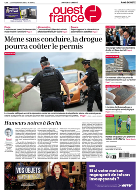 Cover of Ouest France (Pornic / Pays de Retz)