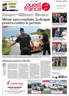 Cover of Ouest France (Saint-Malo)