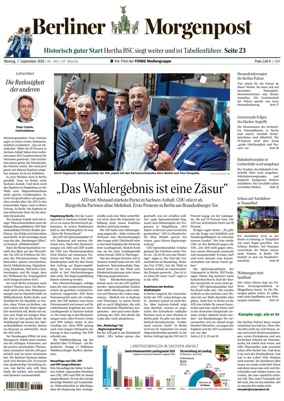 Cover of Berliner Morgenpost