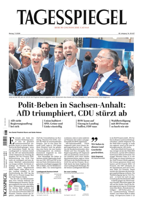 Cover of Der Tagesspiegel