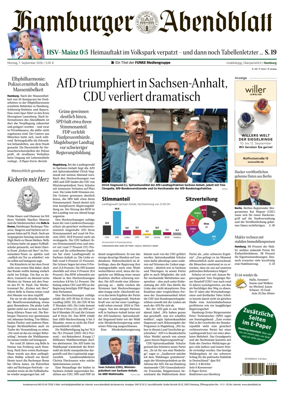 Cover of Hamburger Abendblatt (Hamburg)