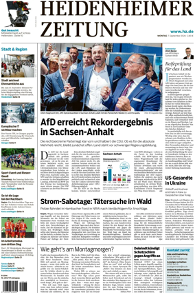 Cover of Heidenheimer Zeitung